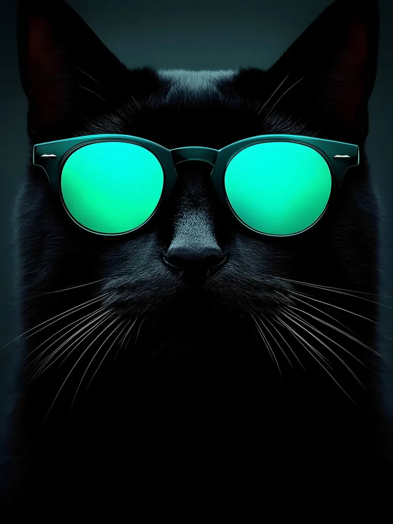 Gatto con occhiali da sole - Pop Art carta hahnemühle da ColorCrash Gallery