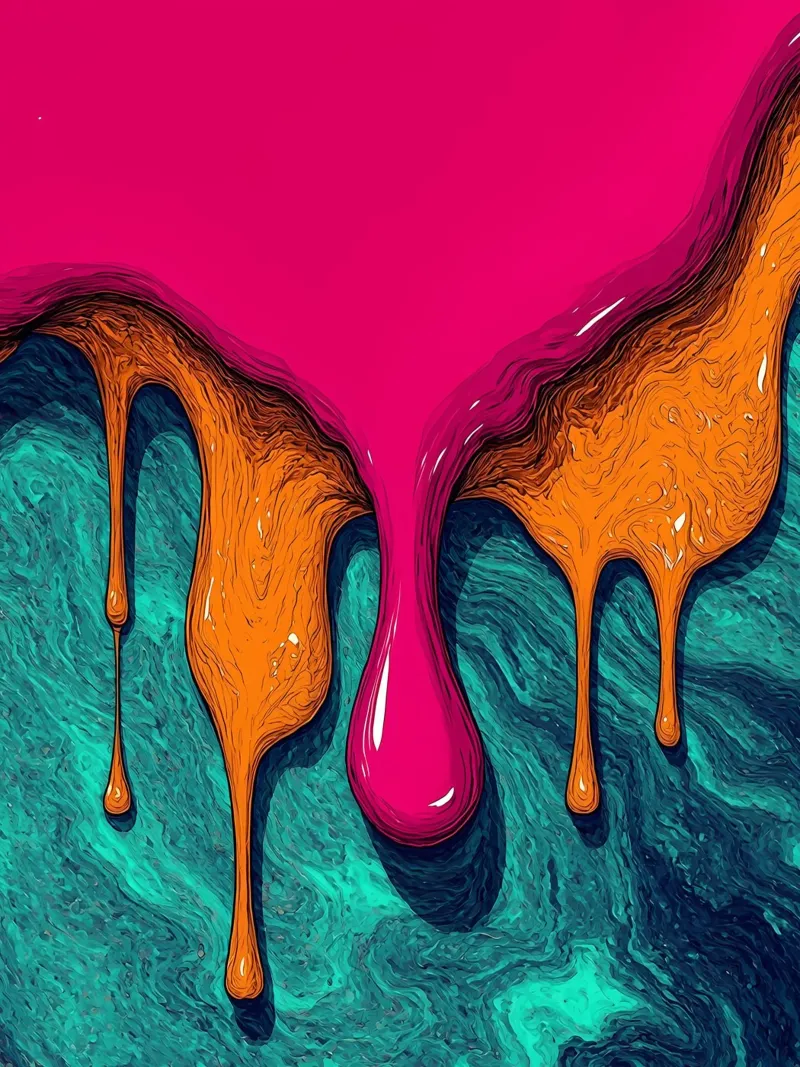 Gocce di vernice - Pop Art plexiglass da ColorCrash Gallery