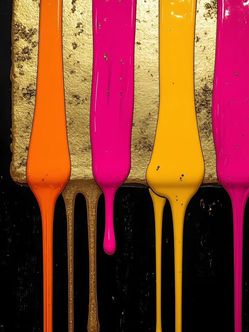 Gocce di vernice - Pop Art poster da ColorCrash Gallery