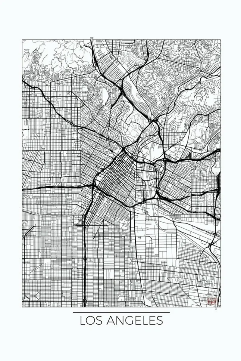 Los Angeles Minimal pellicola backlit da Hubert Roguski