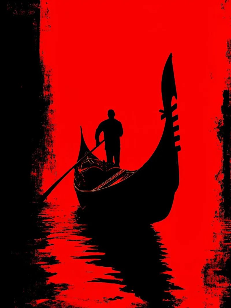 Gondola - Pop Art pellicola backlit da ColorCrash Gallery