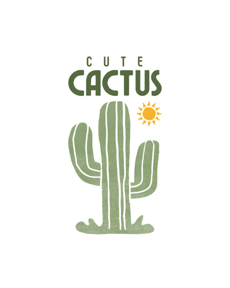 cactus carino tela con Cornice a cassetta da khoailang