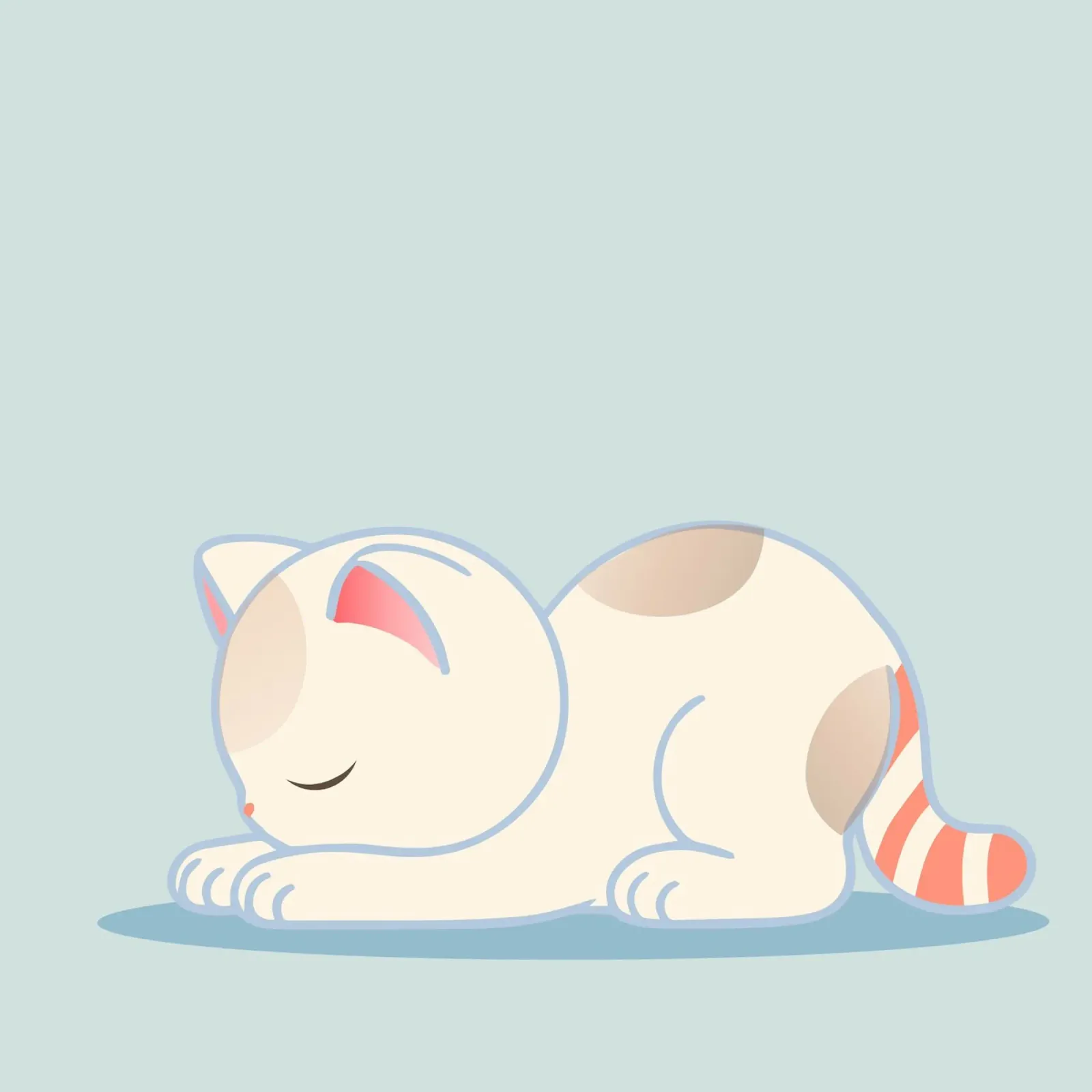 Gatto che fa esercizi di yoga - design per la pace interiore pellicola backlit da namosh