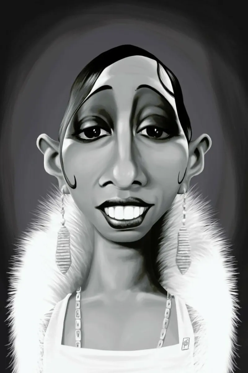 Josephine Baker carta hahnemühle da Rob Art | Illustration