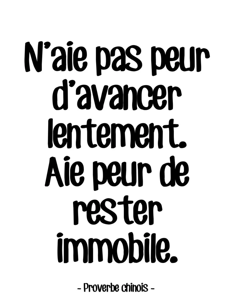 Zitat Proverbe Chinois Hahnemühle von Wall of Words