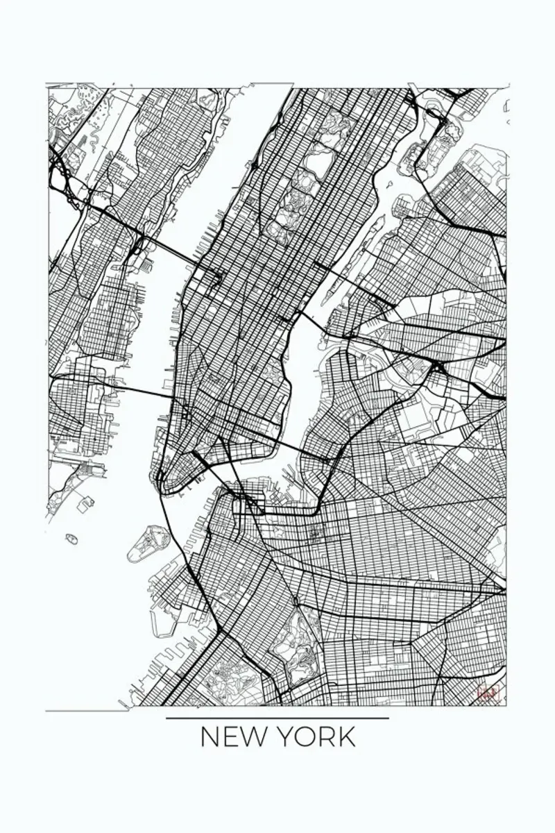 New York Minimal pellicola backlit da Hubert Roguski