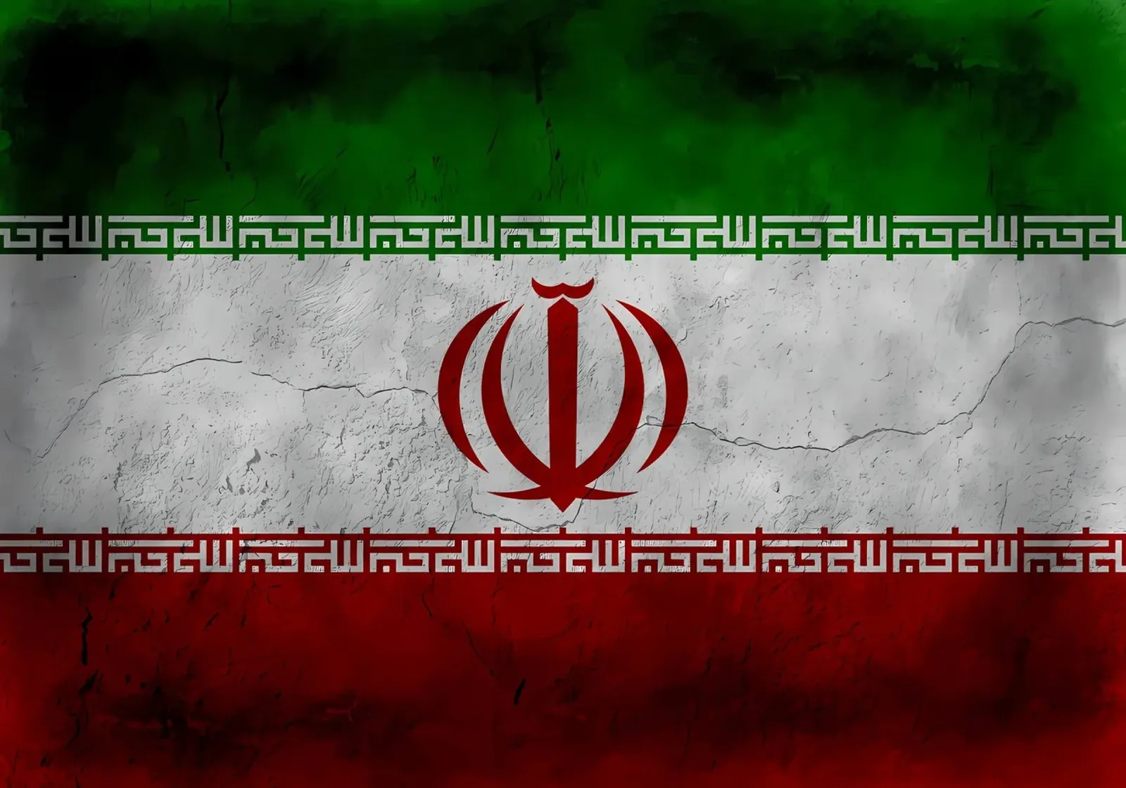 Bandiera d'epoca dell'Iran poster con telaio in plastica da Joshua A Holmes
