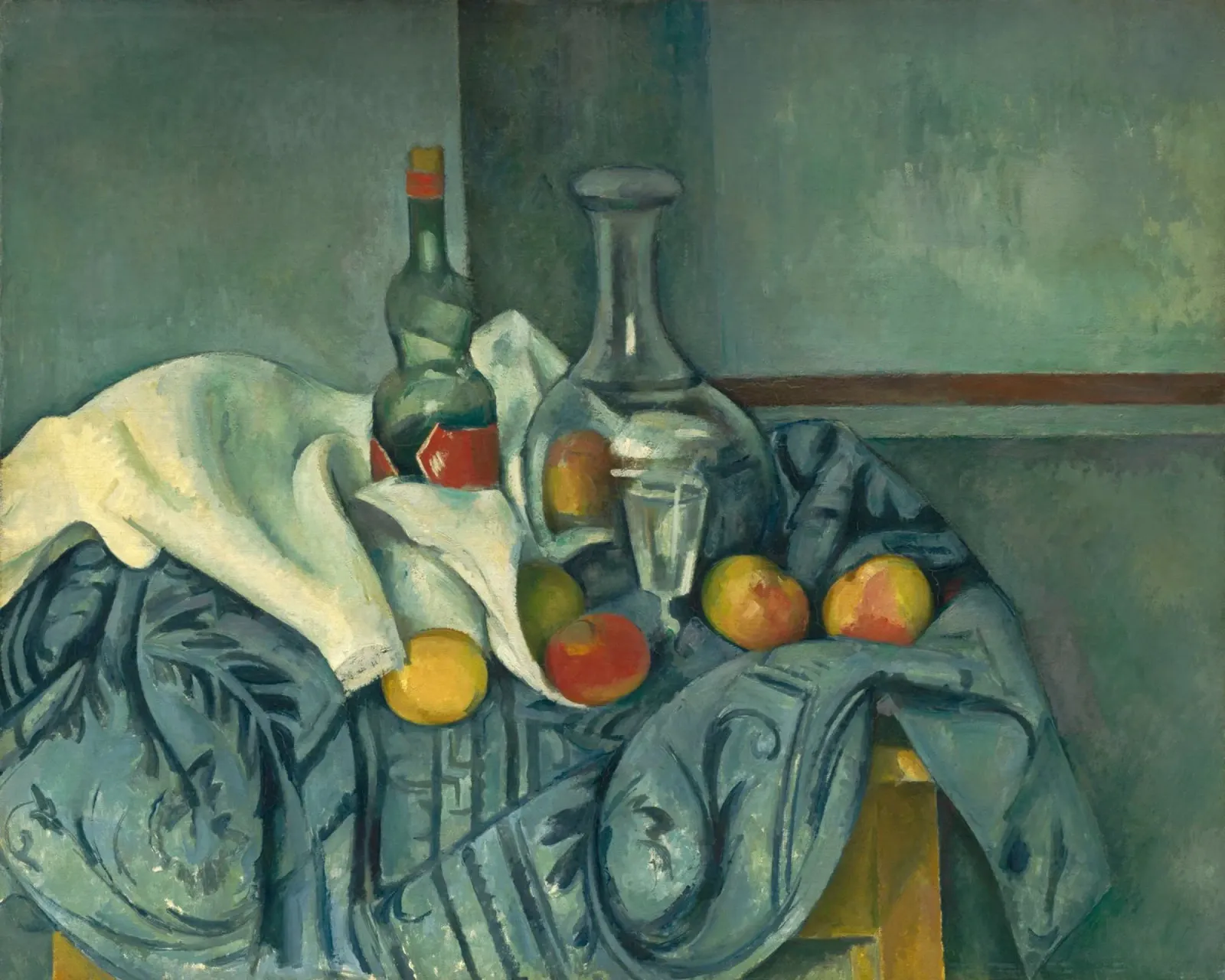 Paul Cézanne - La bottiglia di menta piperita pellicola backlit da William Store