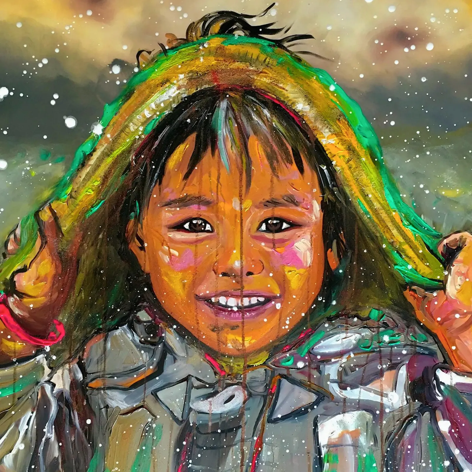 A Smile from Nepal pellicola backlit da Happy 😃 Art 🎨 by Christine Schnoell