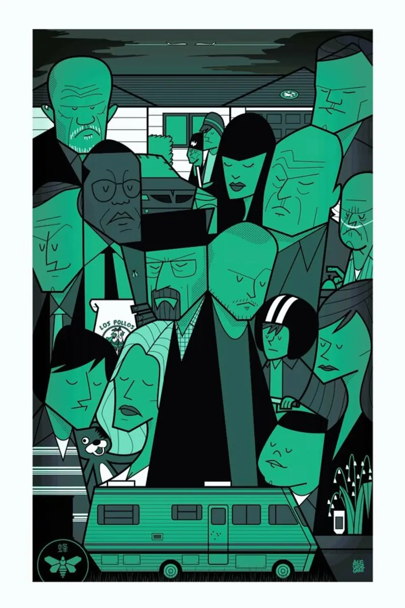 I'm the one who knocks - green version tela da Ale Giorgini