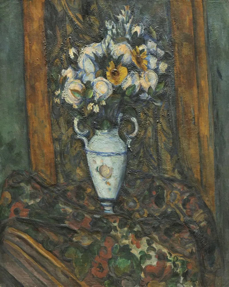 Paul Cézanne, Vaso di fiori pellicola backlit da William Store