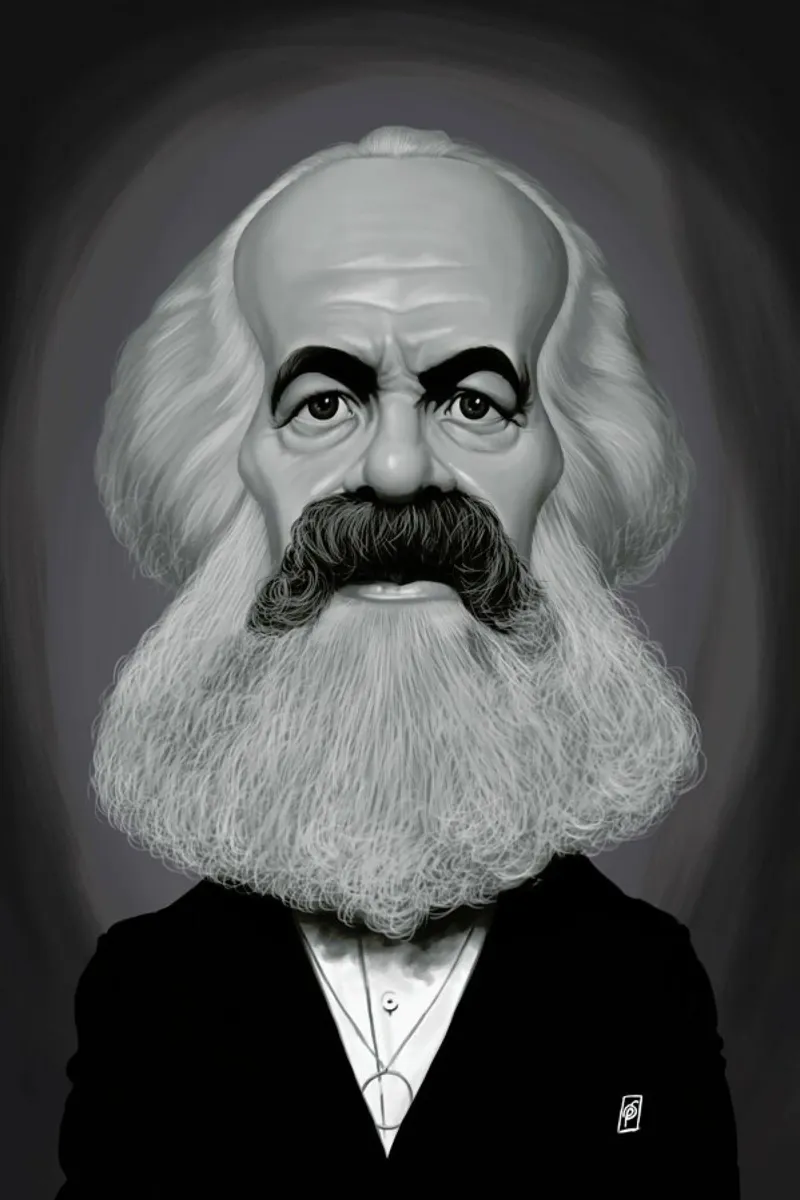 Karl Marx canvas by Rob Art | Illustration
