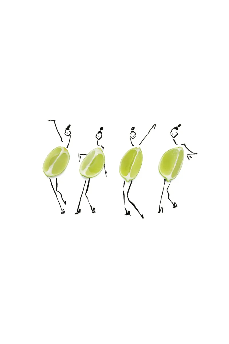 Limes on Parade pellicola backlit da Gretchen Roehrs