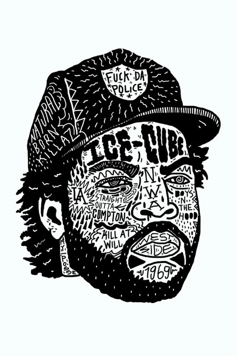 Ice Cube carta hahnemühle da Nick Cocozza