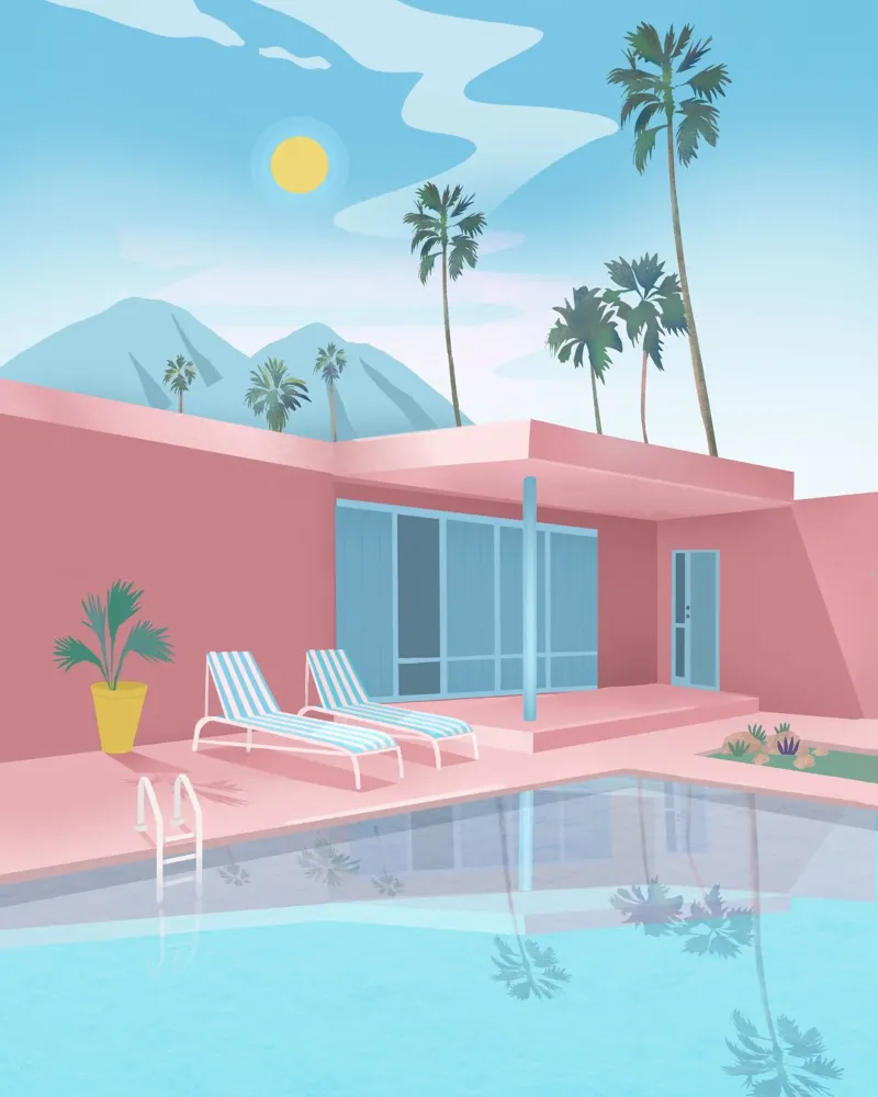 Palm Springs pellicola backlit da PetrArts