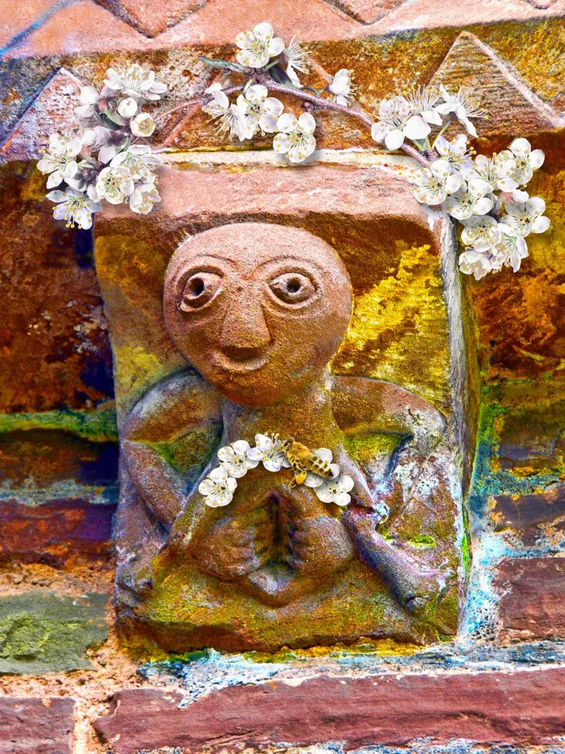 Sheela na Gig di Kilpeck carta hahnemühle da goddess art