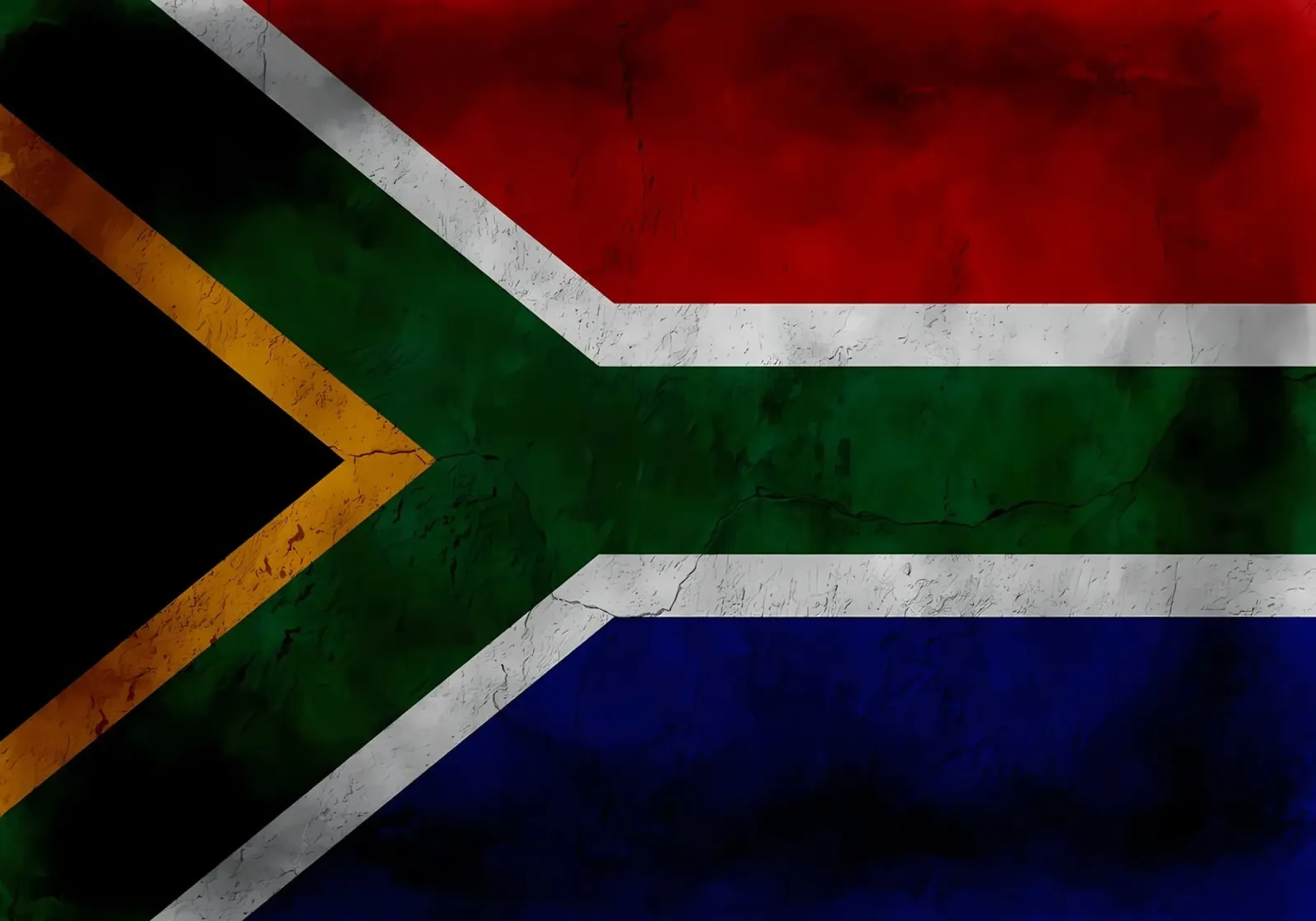 South Africa vintage flag canvas by Joshua A Holmes