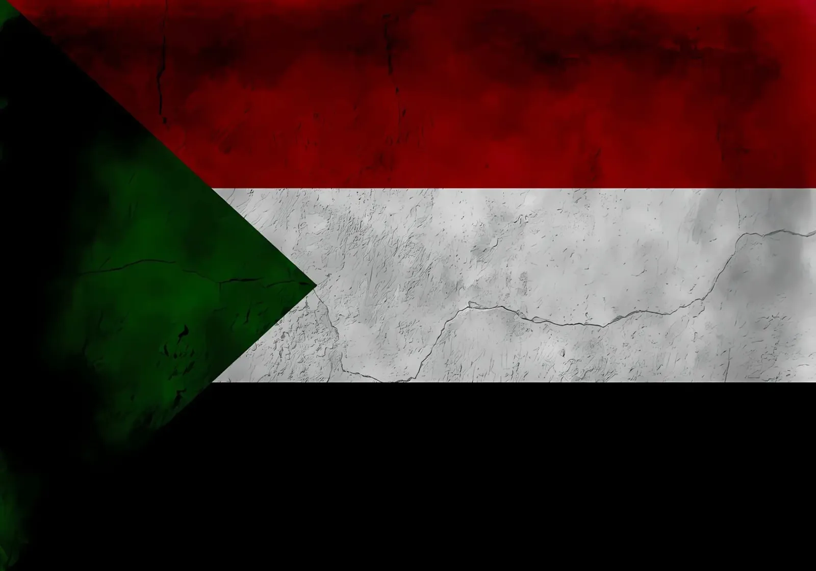 Bandiera d'epoca del Sudan pellicola backlit da Joshua A Holmes