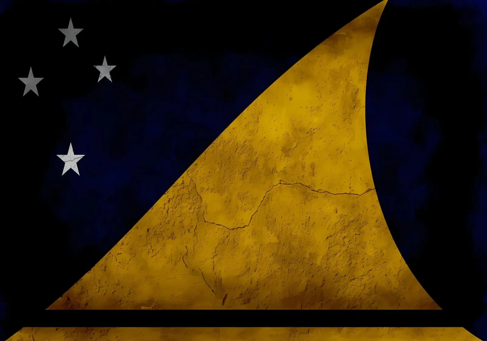 Bandera de Tokelau poster con marco de plástico de Joshua A Holmes
