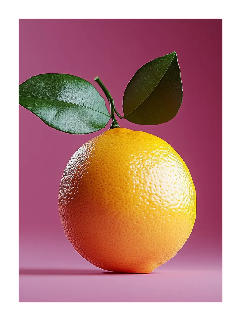 Naranja brillante sobre fondo rosa hahnemühle de Spice & Style