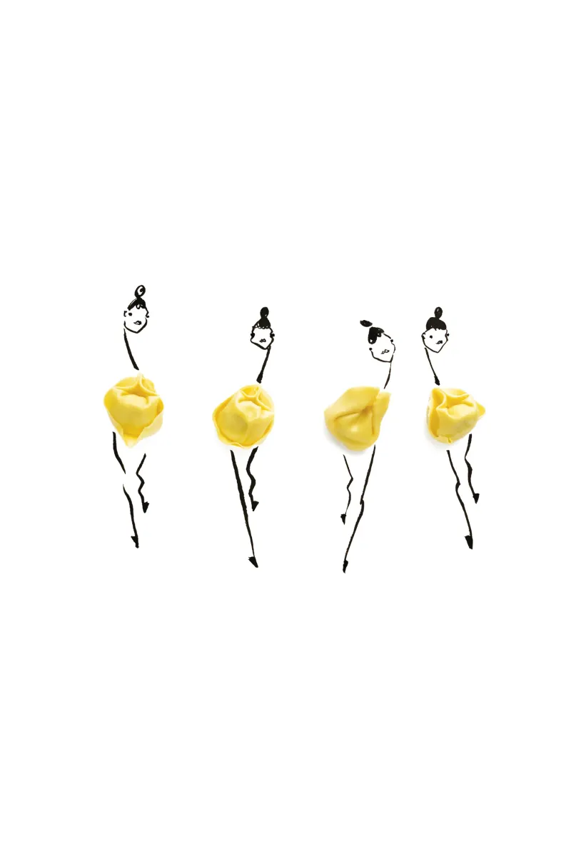 Tortellini poster con telaio in plastica da Gretchen Roehrs