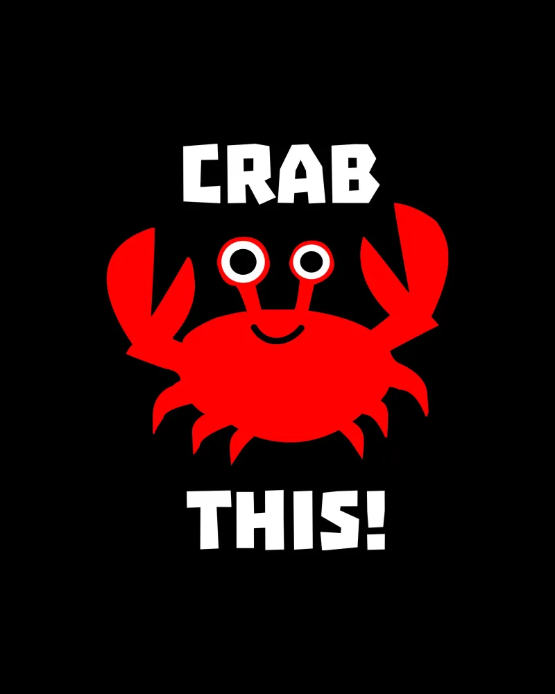Crab this pellicola backlit da baobabprintstore