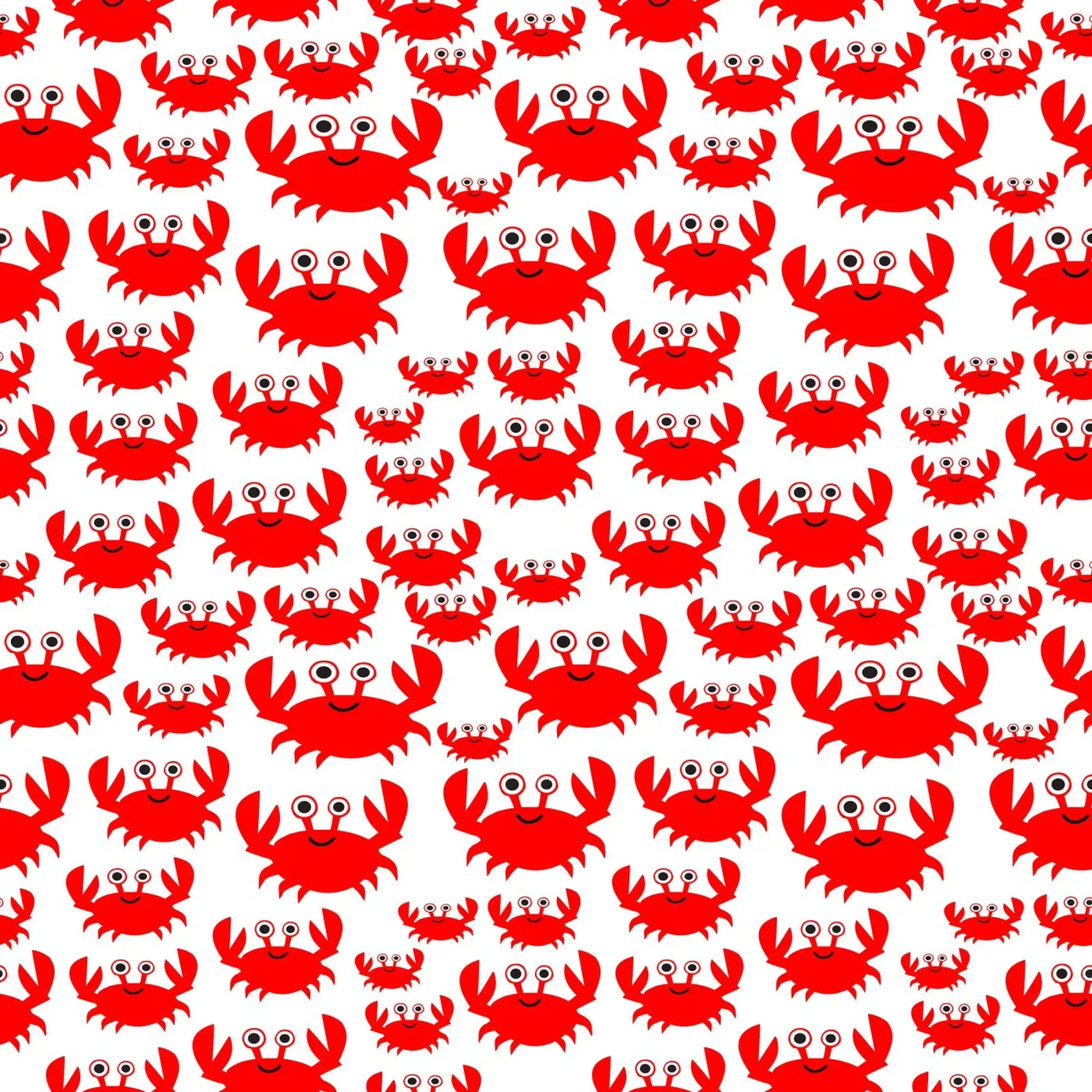 crab pattern pellicola backlit da baobabprintstore