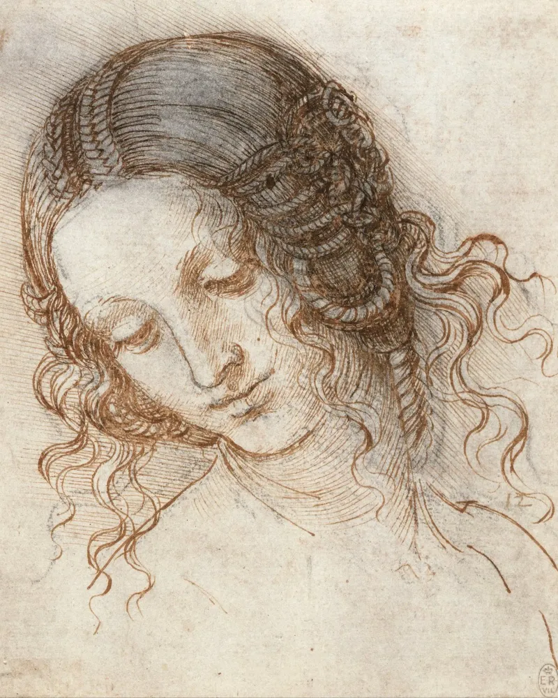 Leonardo da Vinci - Head of Leda pellicola backlit da Timeless Artworks