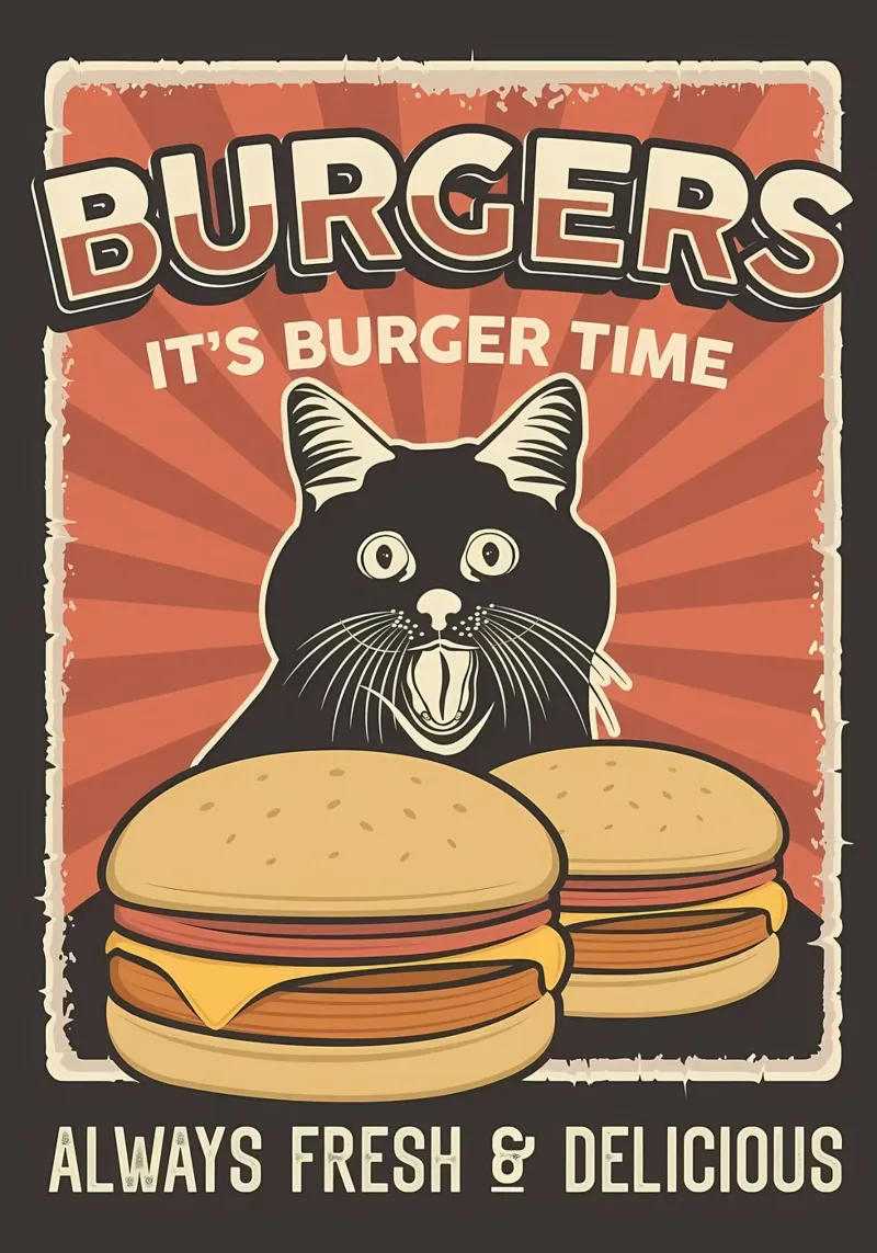 È l'ora dell'hamburger carta hahnemühle da Monique A Hooper