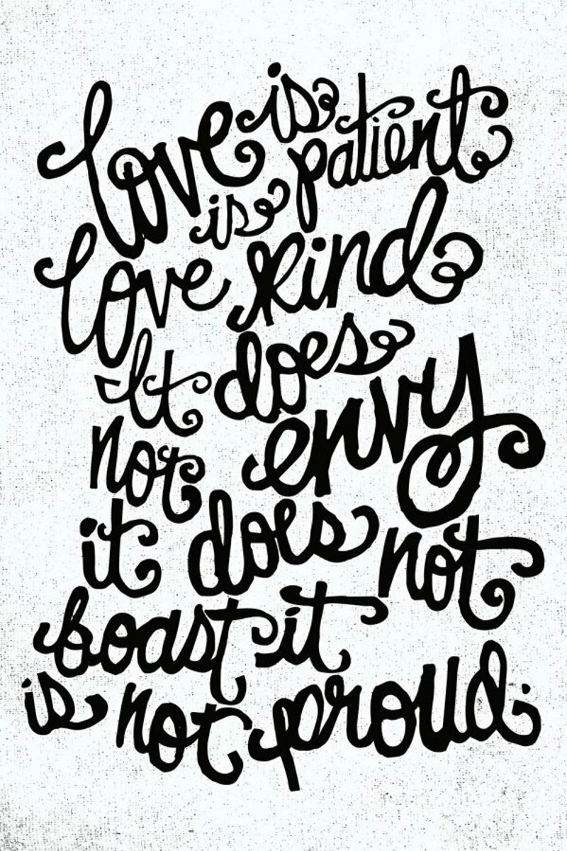 love is patient poster de Matthew Taylor Wilson