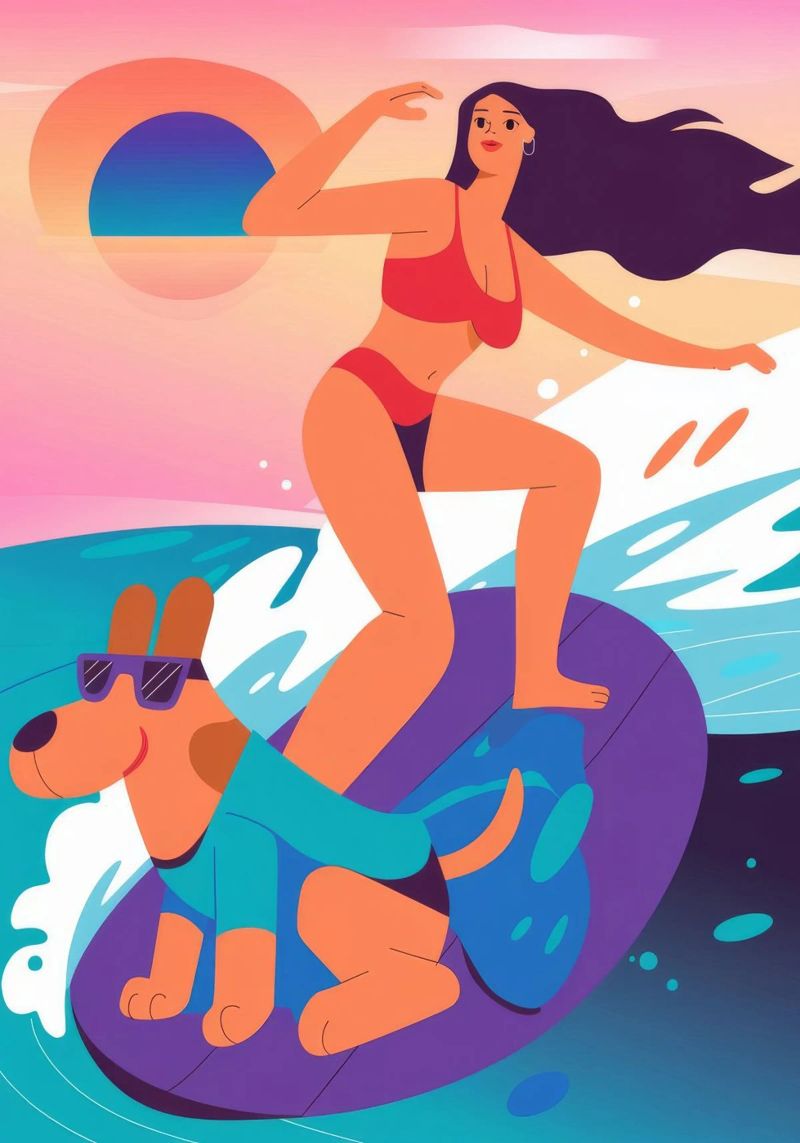 Strandspaß-Fahrt Poster von Seren Liodra