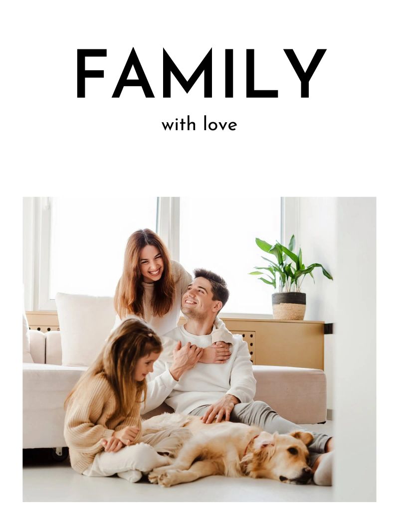 Individuelles Familienfoto-Design Poster von Paigaam Studio