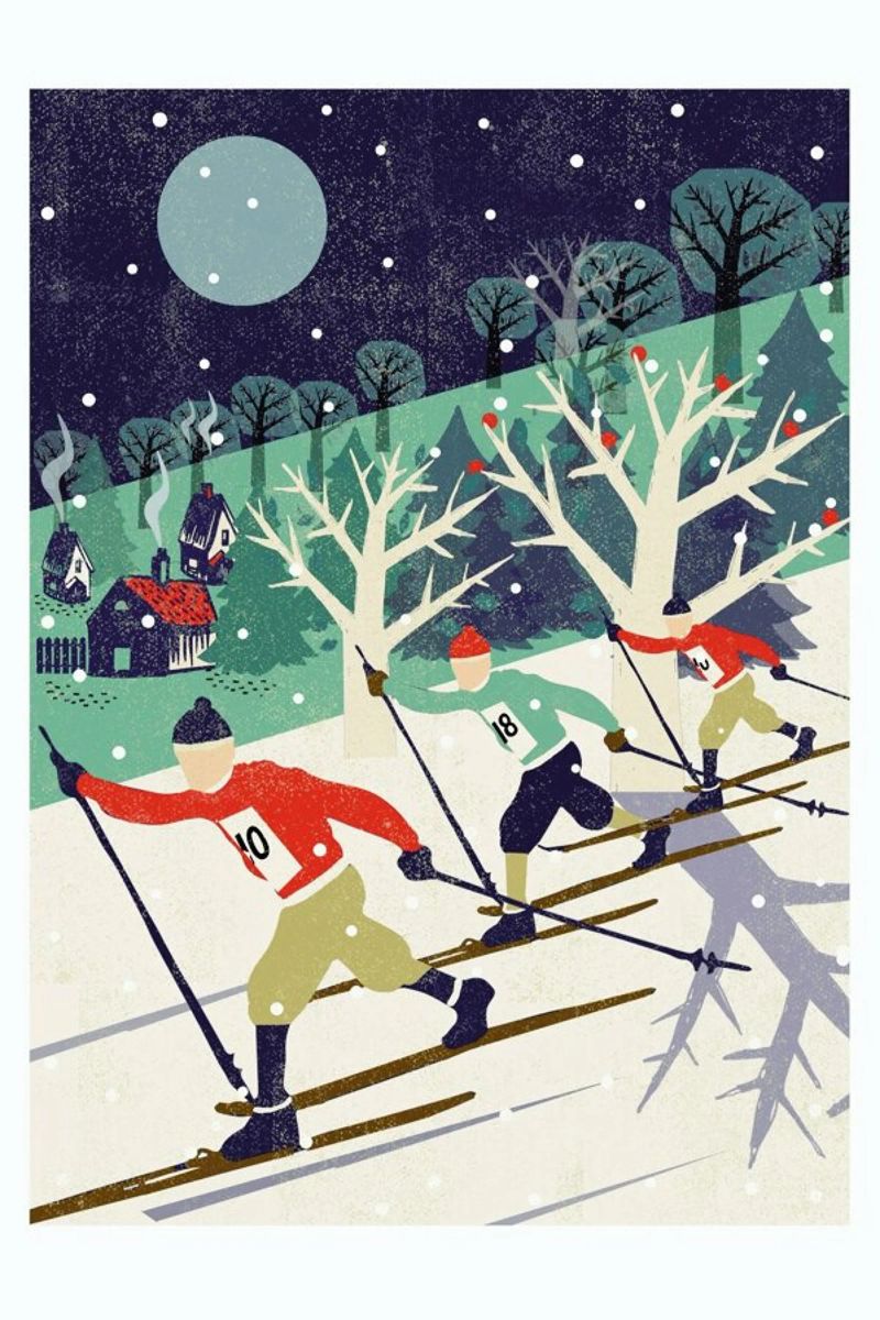 Skiers Poster von Rocket68