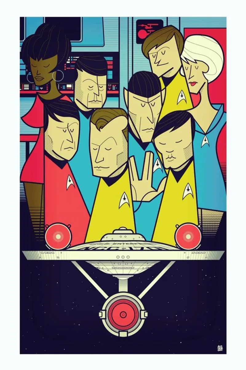Enterprise pellicola backlit da Ale Giorgini