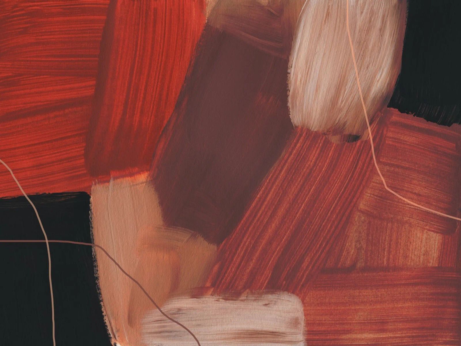 Abstract Brush Strokes 212 Poster von Mareike Böhmer