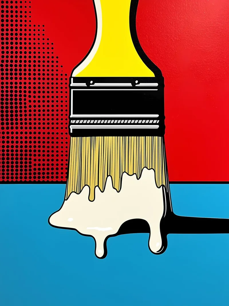 Pennello - Pop Art pellicola backlit da ColorCrash Gallery
