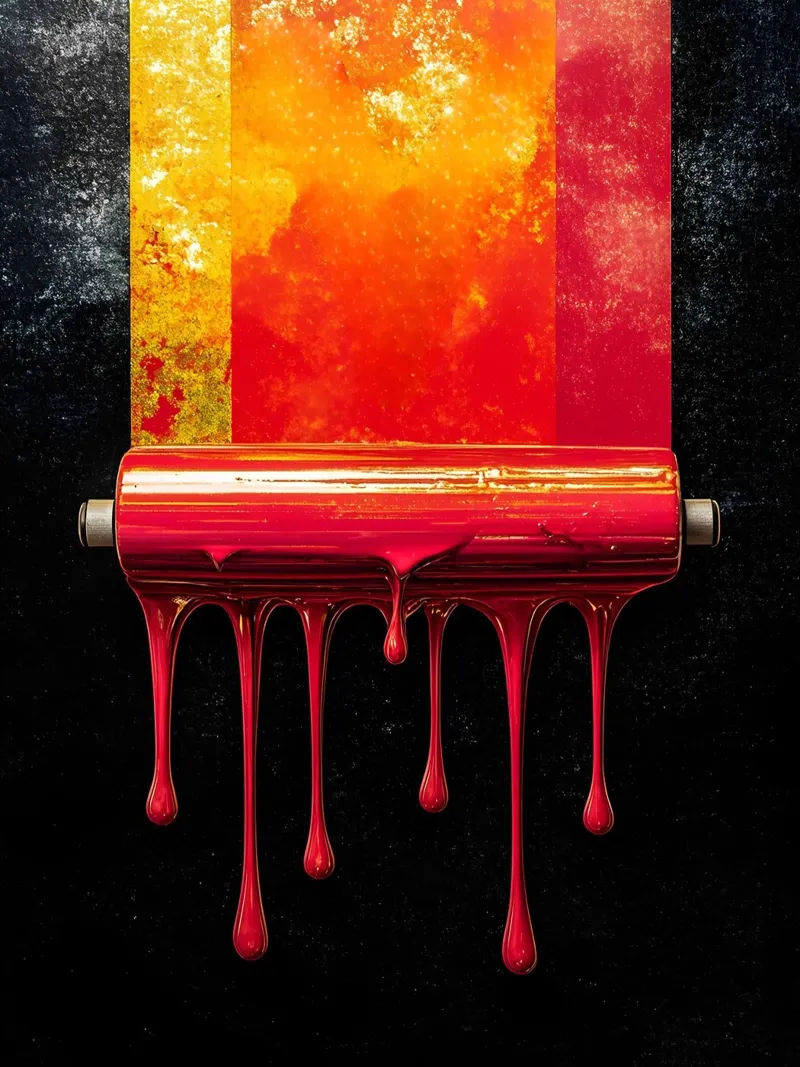 Rullo di vernice - Pop Art pellicola backlit da ColorCrash Gallery