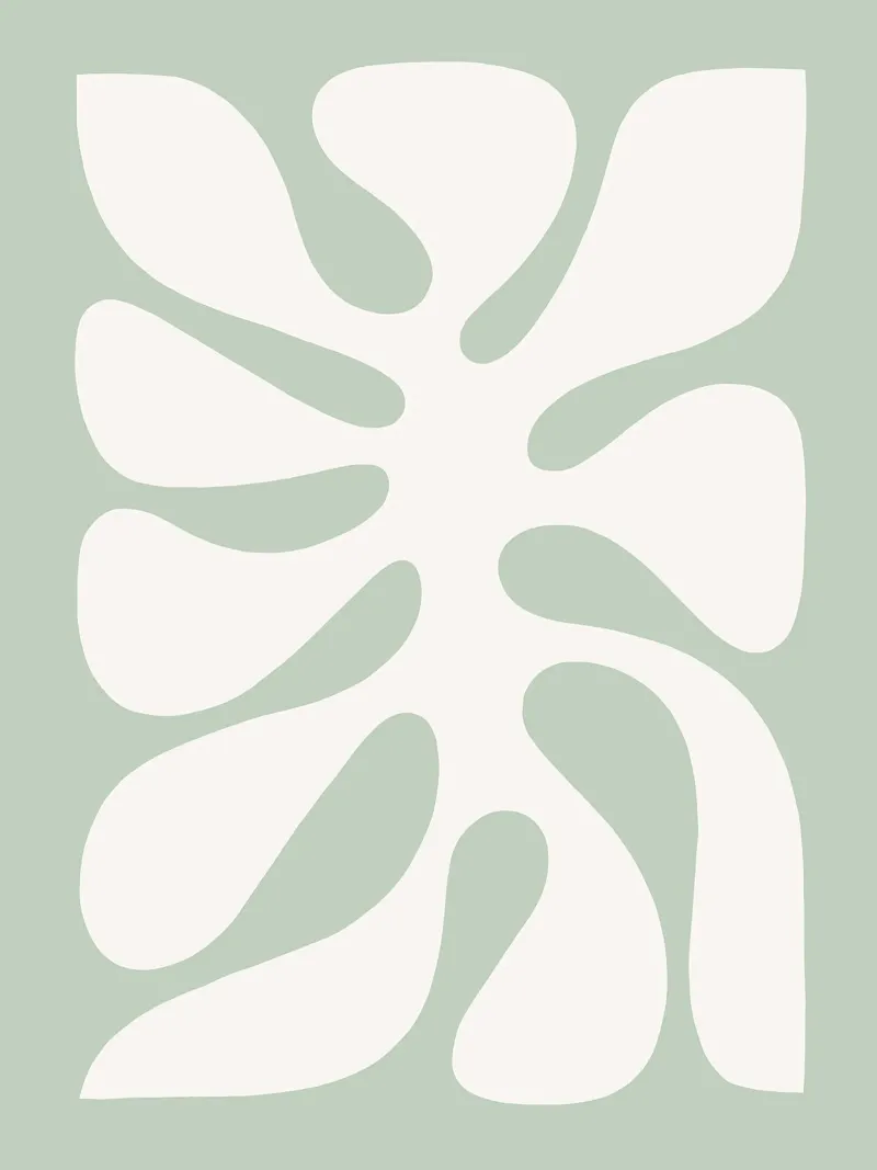 Foglia di Monstera Minimal | Verde pastello botanico (2/2) pellicola backlit da Dominique Vari