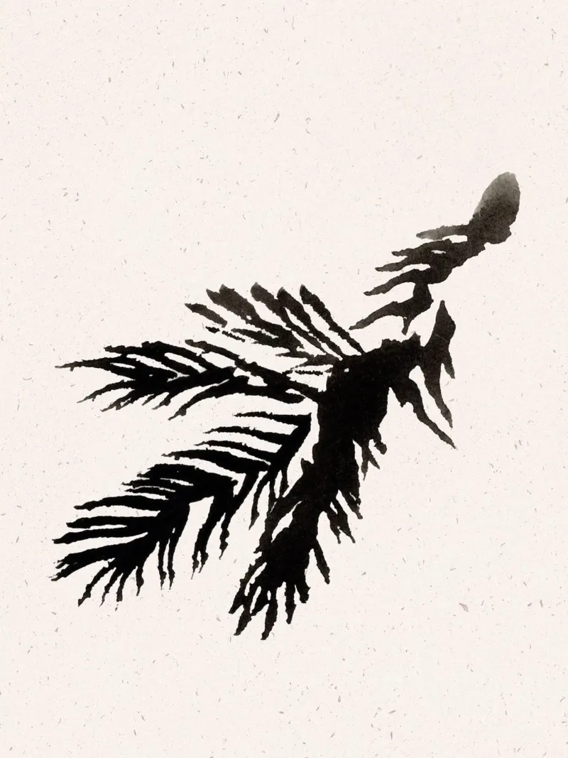 Black Leaflover 12 canvas by Leaflover
