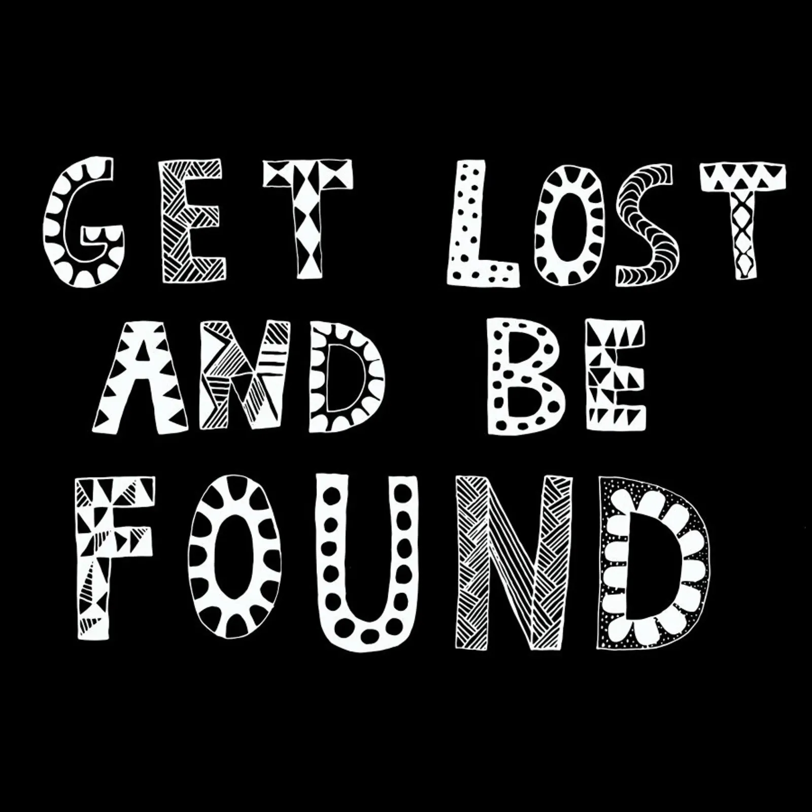 Get Lost and Be Found Black pellicola backlit da Vasare Nar