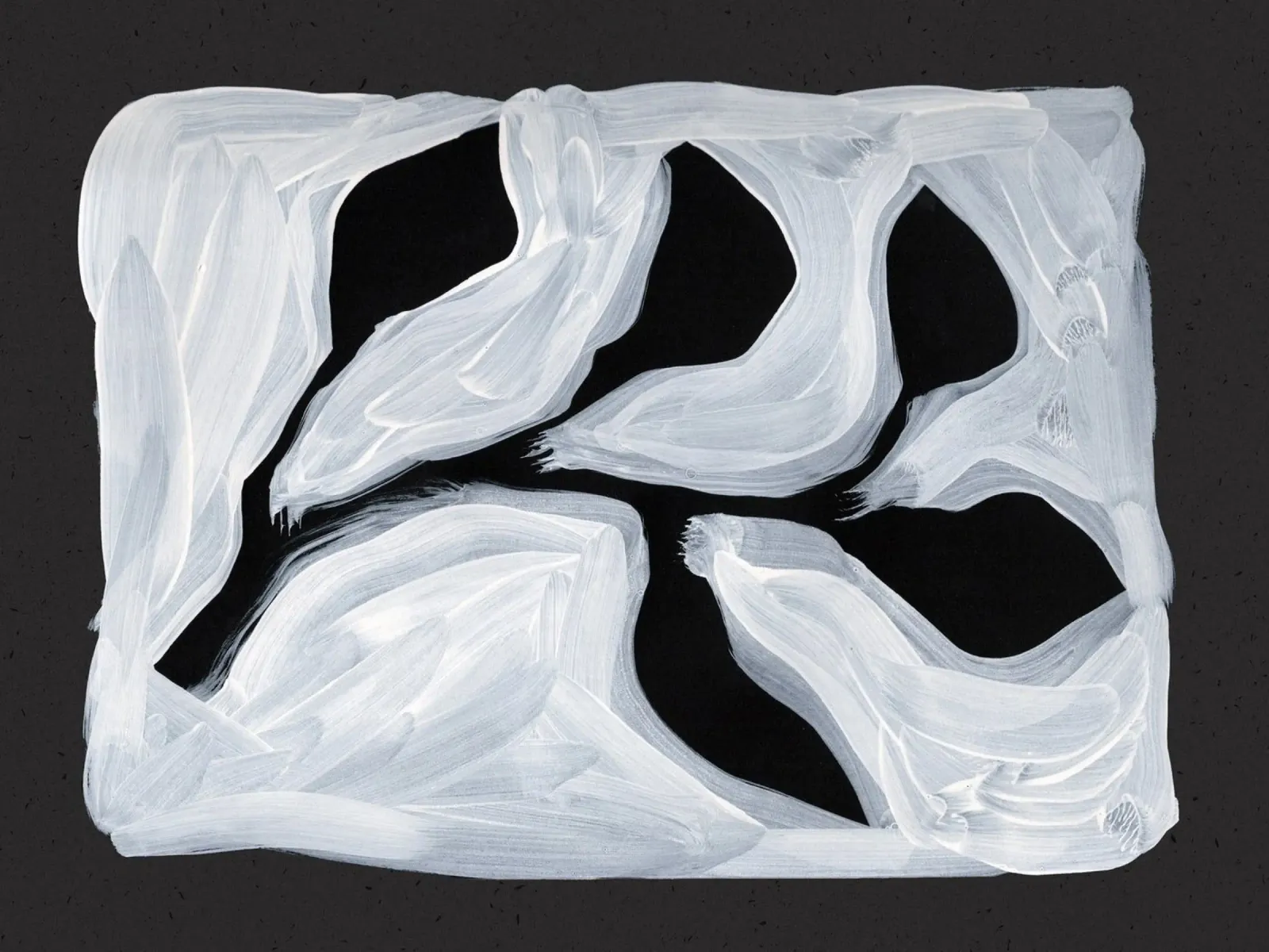 Black Leaflover 17 Acryl-Glas von Leaflover