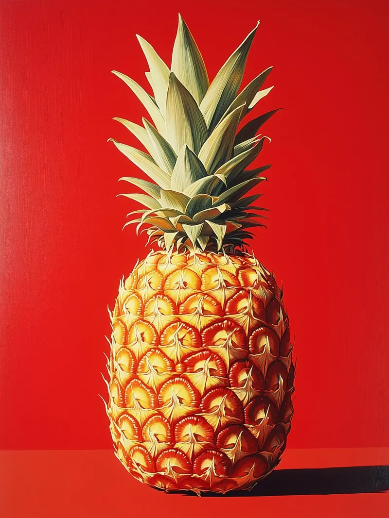 Ananas fiammeggiante plexiglass da Spice & Style