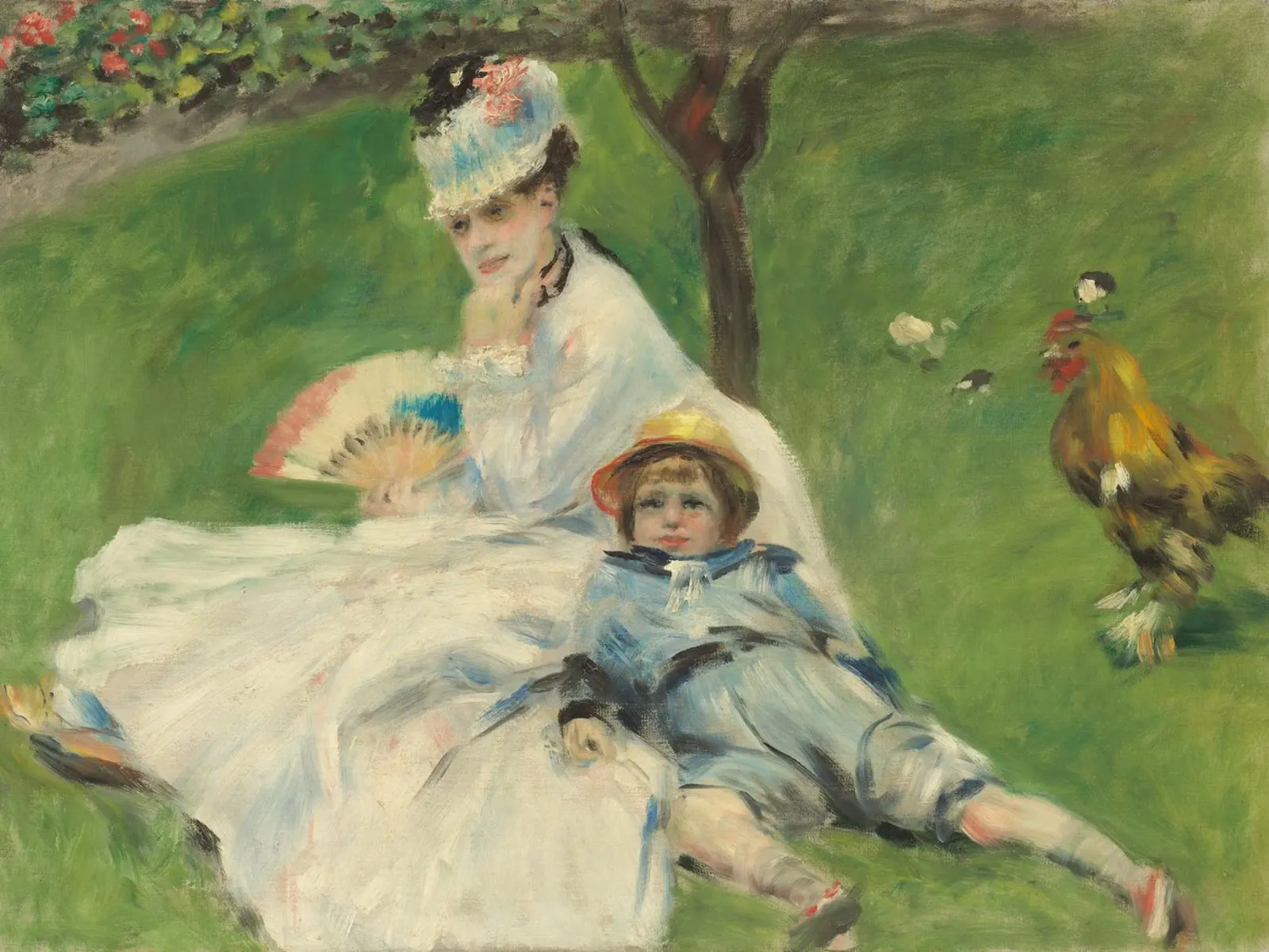 Pierre-Auguste Renoir - Madame Monet e suo figlio pellicola backlit da Timeless Artworks