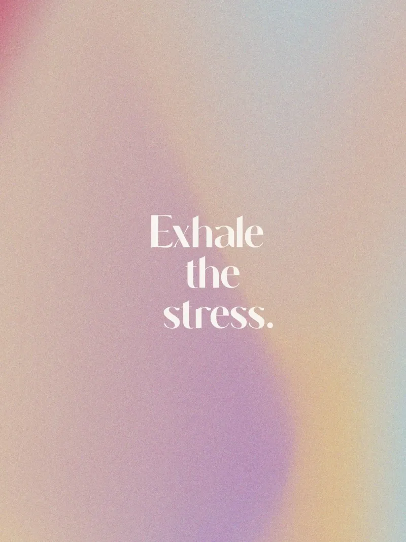 Exhale The Stress acrylic glass by treechild