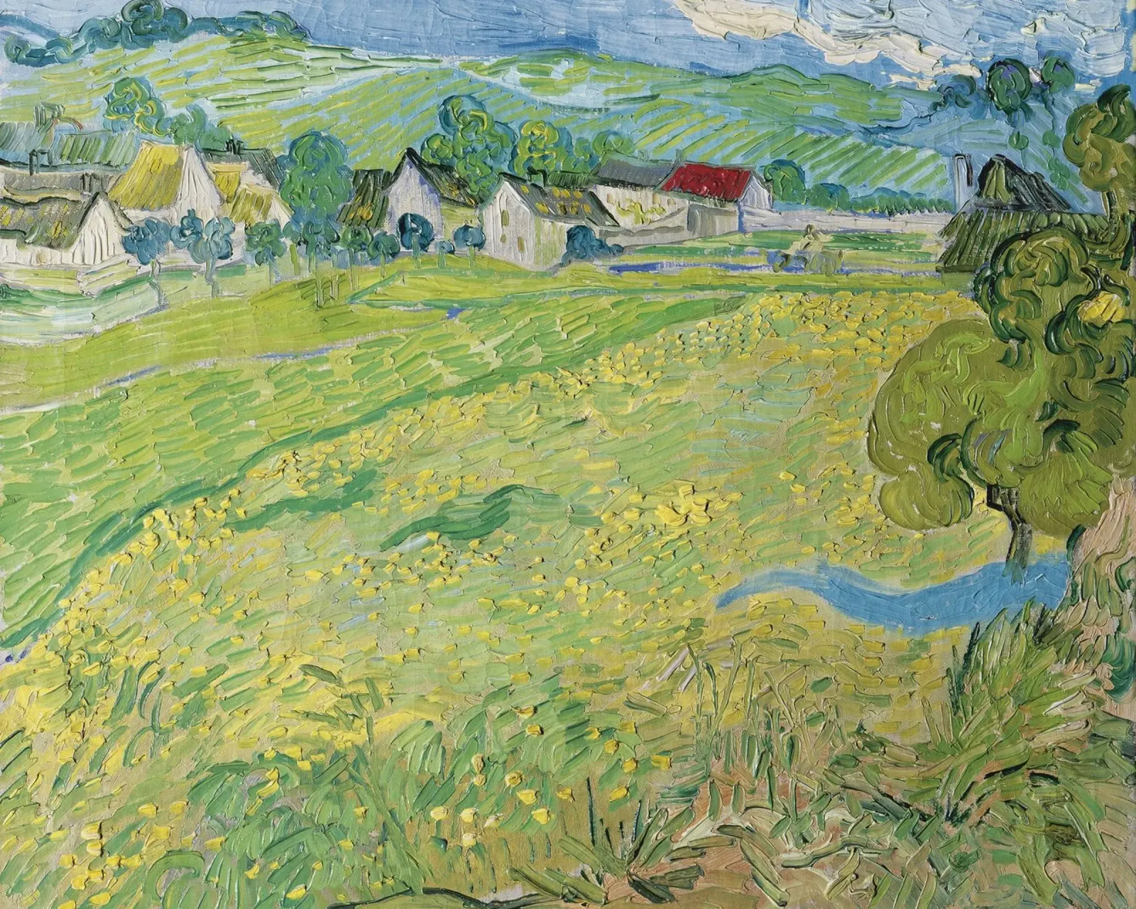 Vincent van Gogh - Vue de Vessenots près d'Auvers hahnemühle de Timeless Artworks
