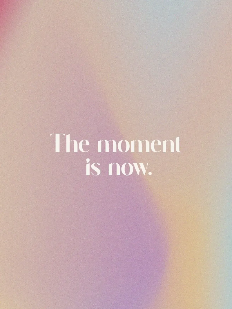 The Moment Is Now poster by treechild