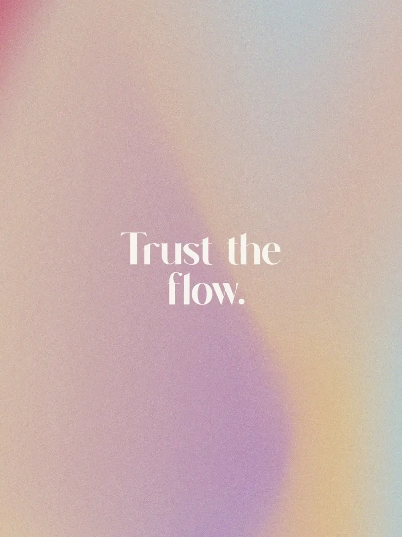 Trust The Flow pellicola backlit da treechild