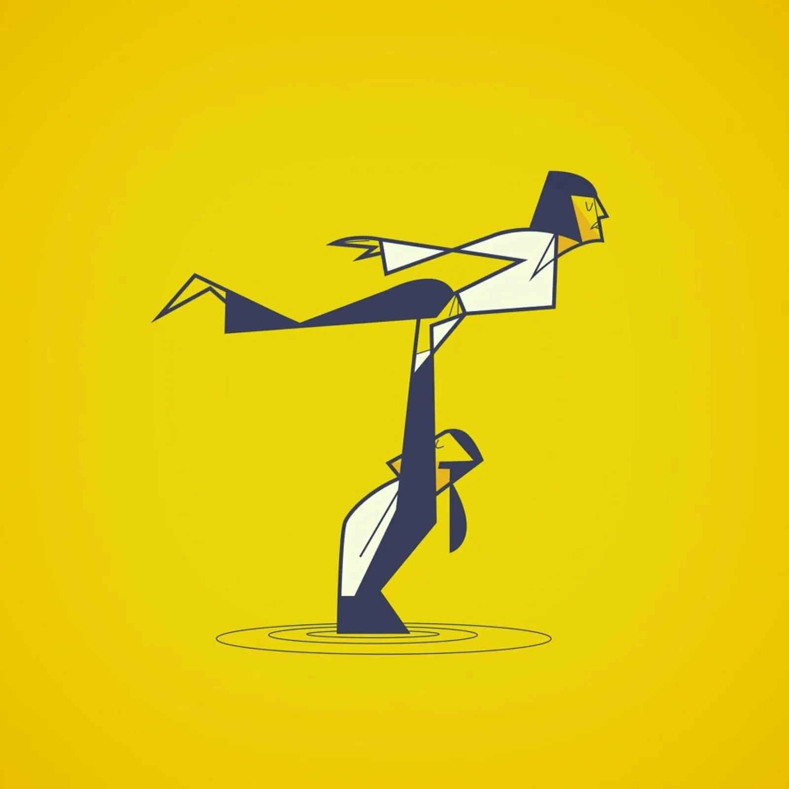 Pulp Dancing pellicola backlit da Ale Giorgini