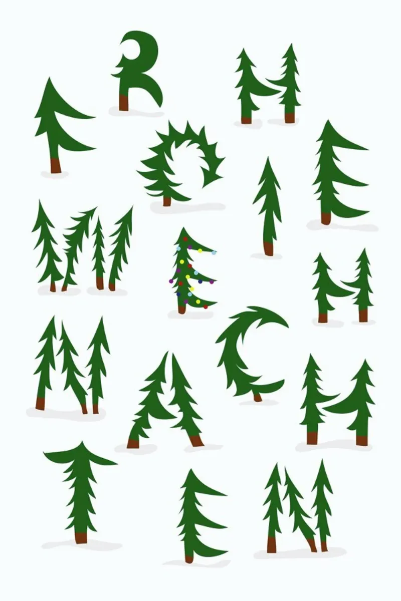 Weihnachten poster con telaio in legno da Jan Luzar
