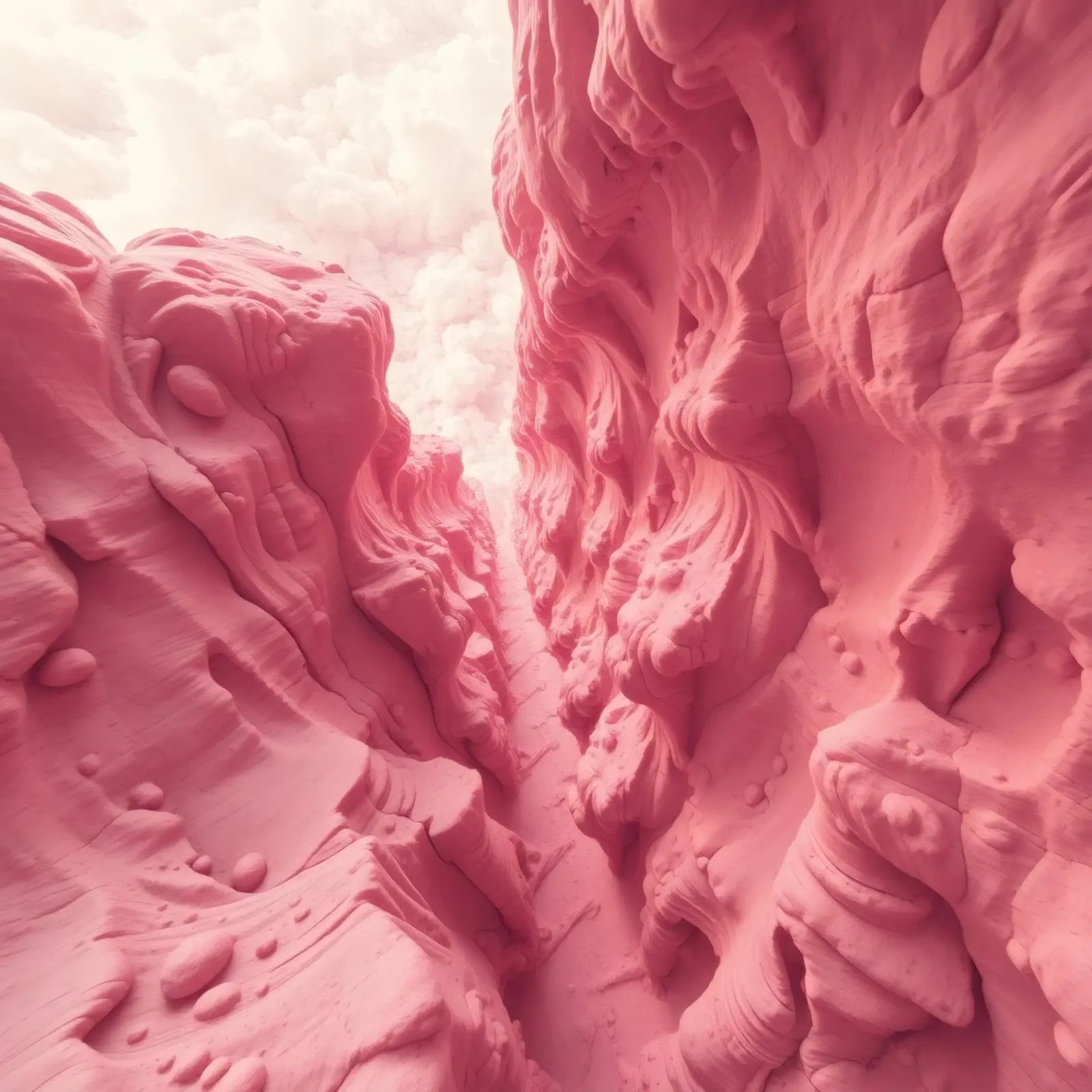 Formazione rocciosa rosa in un canyon con texture insolite pellicola backlit da DesignDoodle